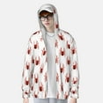 thumbnail image 2 of Disketp Spiders Insects for Men's Sun Protection Hoodie Performance Long Sleeve Fishing Outdoor Lightweight-Small, 2 of 7