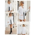 thumbnail image 5 of HOWCOME Lightweight Cardigan Sweater for Women Open Front Long Sleeve Knit Cover Up with Pockets,White M, 5 of 7