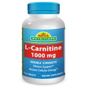 Nova Nutritions L-Carnitine 1000 mg Tablets, 120 Ct