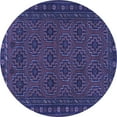 thumbnail image 1 of Ahgly Company Indoor Round Persian Blue Traditional Area Rugs, 7' Round, 1 of 4
