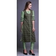 thumbnail image 3 of Bimba Printed Casual Straight Kurti 3/4 Sleeve Top Long Kurta Dress For Women, 3 of 6