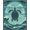 Teal Blue Beige, Pattern 4, variant on ODIKA Turtle Toile Border Map Nautical Wave Coral Reef Compass for Playroom, Bedroom, Reading Nook, Pet Friendly & Kids Safe Play