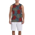 thumbnail image 4 of Easygdp Colorful Mushrooms (2) Men's Mesh Basketball Jersey Quick Drying Sleeveless Shirts Fitted Muscle Tank Tops Sport Round Neck T-Shirt - 4X-Large, 4 of 9