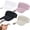 Black + White + Beige + Pink, variant on 4Pcs Sun Visors Hats for Women UV Protection Empty Top Wide Brim Summer Elastic Sports Hat for Running Tennis Golf (Black + White + Grey + Khaki)