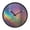 Rainbow Holographic, variant on Indoor 12' Voice-Activated Luminous Decoration Wall Clock With LED Night Light Rainbow Colors