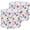 Color 2, variant on Lampshades 2 Pack Purple Peach Floral Watercolor Leaves Blooms 13"x13"x10" Light Shade for Table Lamps Floor Lamp Chandelier Lampshade Replacement Easy Assembly