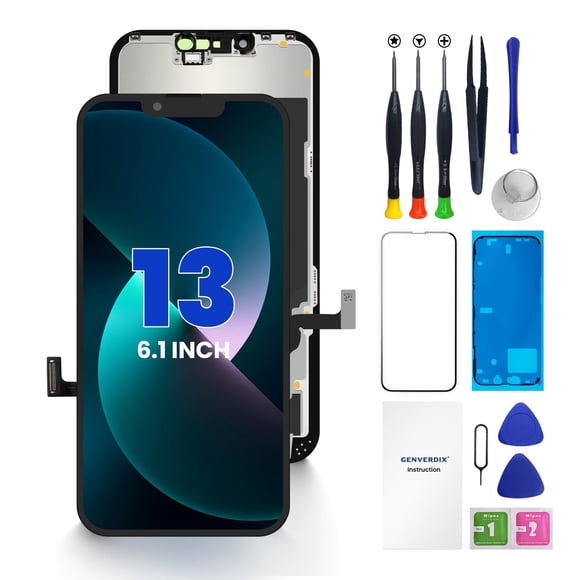 Kit de reemplazo de pantalla LCD Genverdix para iPhone 13 de 6,1"