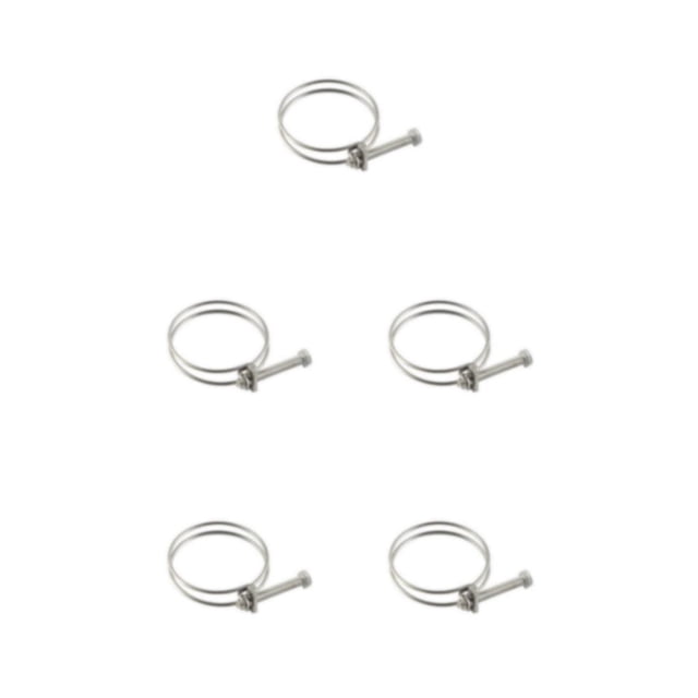 Bearachild Abrazadera de tubo de metal resistente y duradera: garantiza una instalación segura Aro de alambre de acero inoxidable 46-51 Type2 NO2
