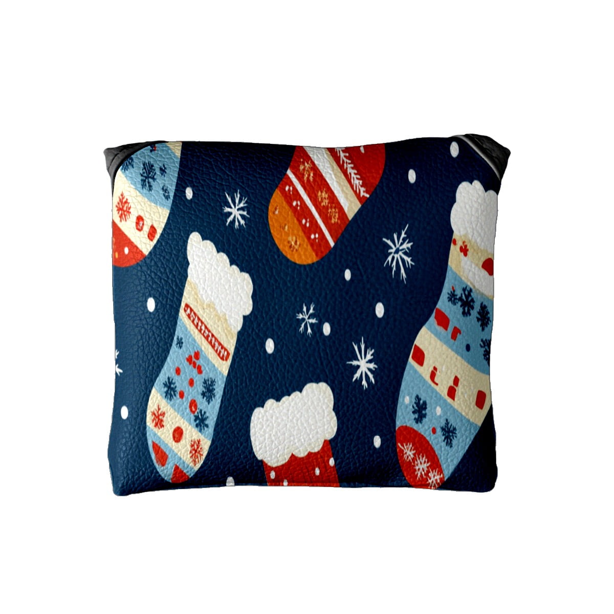 Golf Mallet Putter Cover Premium Leather Waterproof Golf Putter Head Cover with Magnetic Closure Christmas Stockings