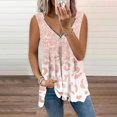 thumbnail image 1 of Hauts pour Femmes Blouse Sans Manches Décontractée d'Été pour Femmes T-Shirt à Col en V Gilet pour Femmes Hauts d'Été en Liquidation, 1 of 5