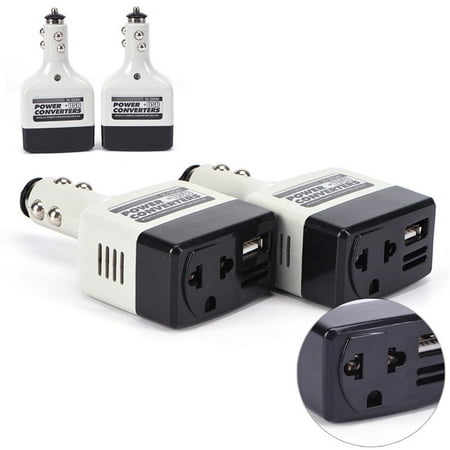 

Auto Charger Adapter DC 12V To AC Converter 220V Mobile Charger Power With USB