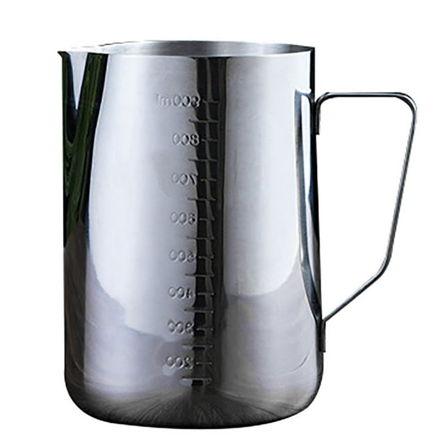 Milk Frothing Cup Graduated Portable Milk Steamer Cup Espresso Steaming Pitcher