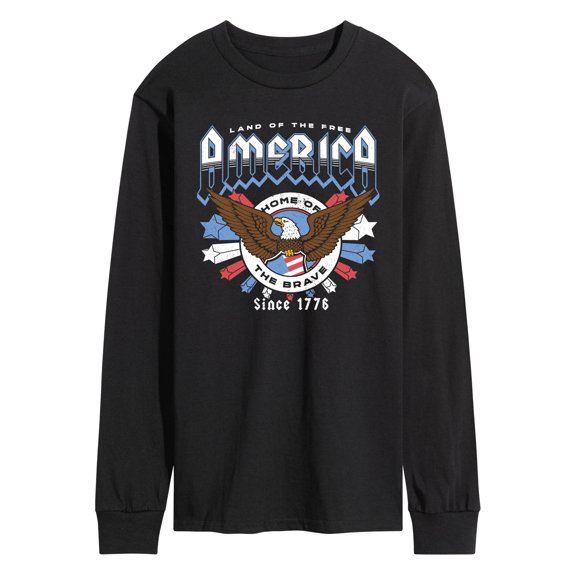 Instant Message - America Rock Tee Long Sleeve Graphic T-Shirt