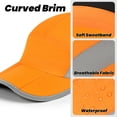 thumbnail image 4 of TOPTIE Casquette de Baseball Pliable, Chapeau de Course en Nylon Respirant, Chapeau de Marathon Léger Réglable Chapeau de Soleil pour Sports Extérieurs, 4 of 8