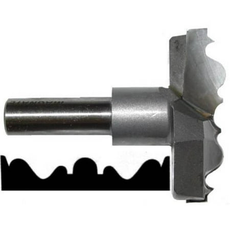 

Magnate 8019B Rosette Carbide Tipped Cutter — 3-5/16 Cutting Diameter; 1/2 Shank Diameter; 3/4 Cutting Height; 1-1/2 Shank Length; 2 Flute