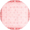 thumbnail image 1 of Ahgly Company Indoor Round Oriental Red Traditional Area Rugs, 7' Round, 1 of 4