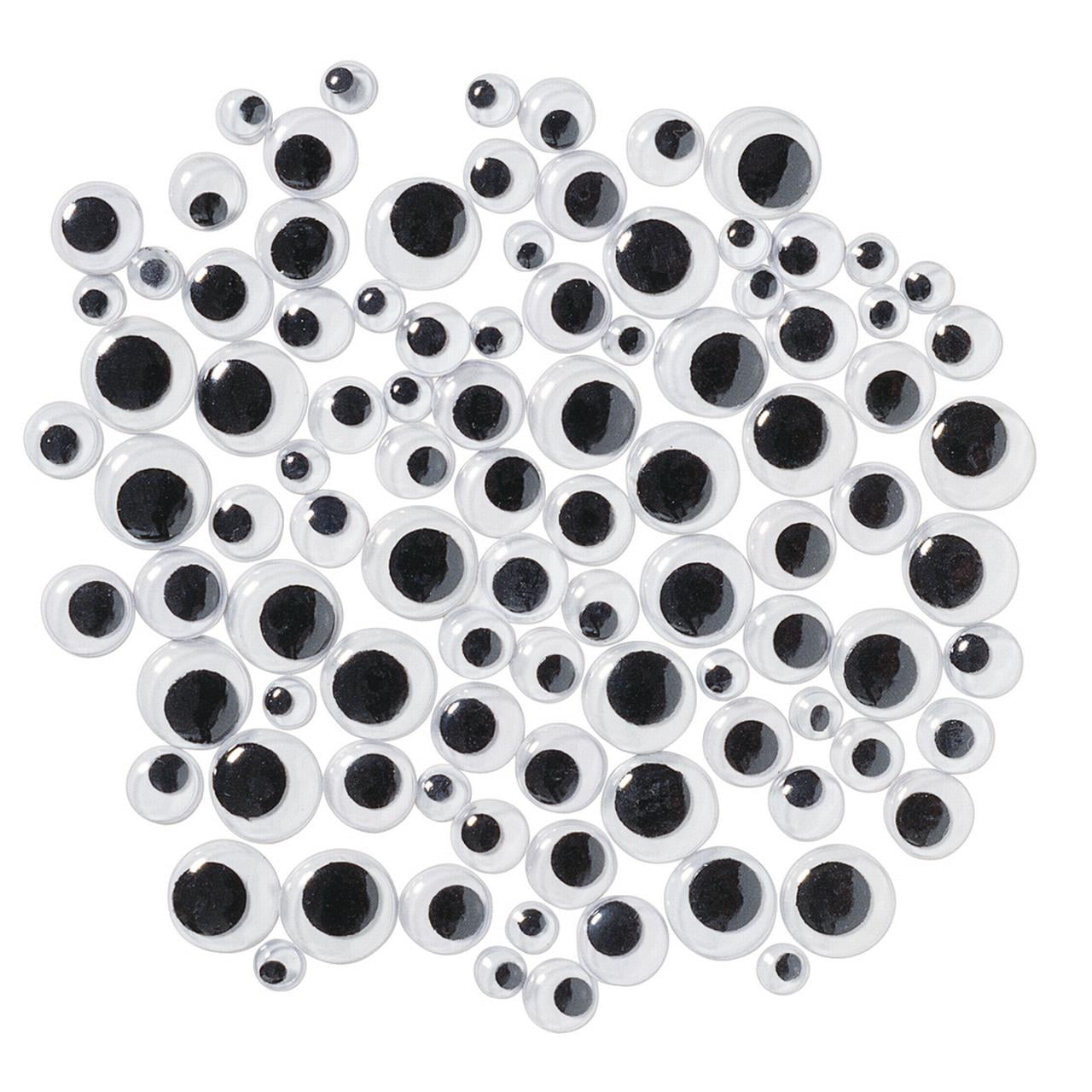Darice 100 Piece Movable Paste on Eyes Glow in The Dark#06