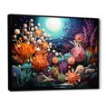 thumbnail image 2 of Designart "Colorful 0 Marine Animals euphony I" Marine Animals Floater Framed Wall Decor, 2 of 7
