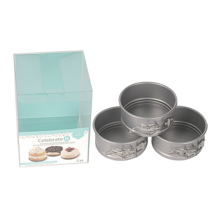 Winter Wonder Lane Silver 3-Piece Spring Form Cake Pan Set