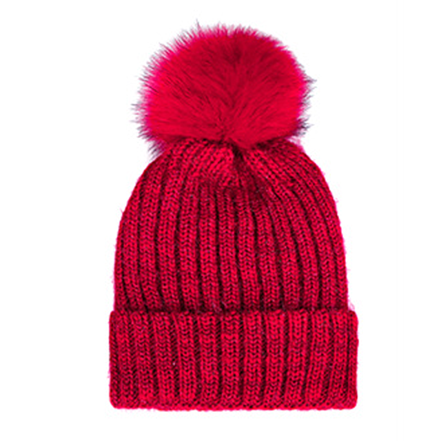 Gorro de invierno para mujer, gorro de esquí suave de punto forrado con lana cálida