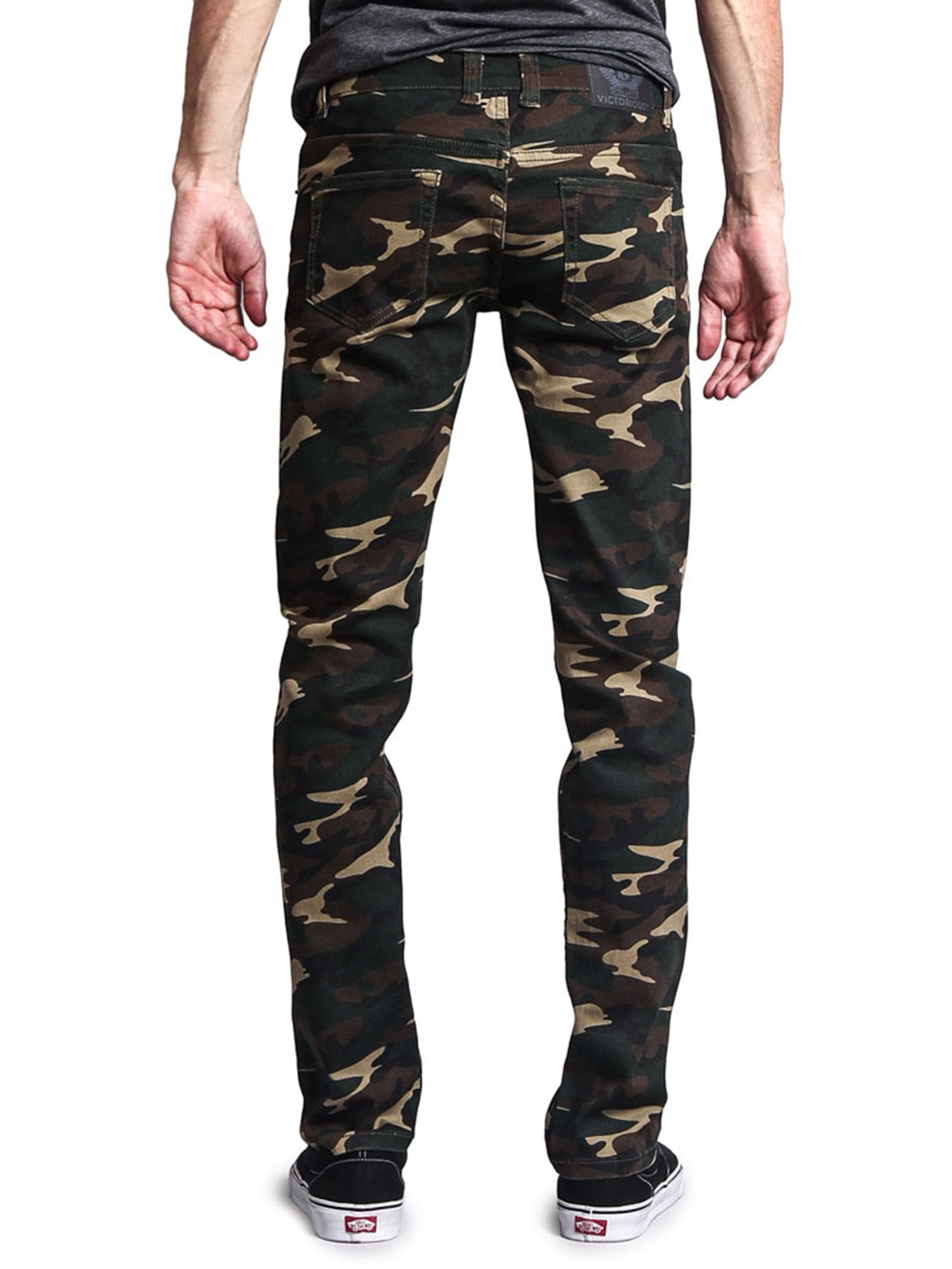 khaki camo cargo pants
