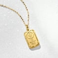 thumbnail image 4 of Ross-Simons Italian 24kt Yellow Gold 1-Gram Ingot Pendant Necklace With 14kt Yellow Gold Frame, Women's, Adult, 4 of 7