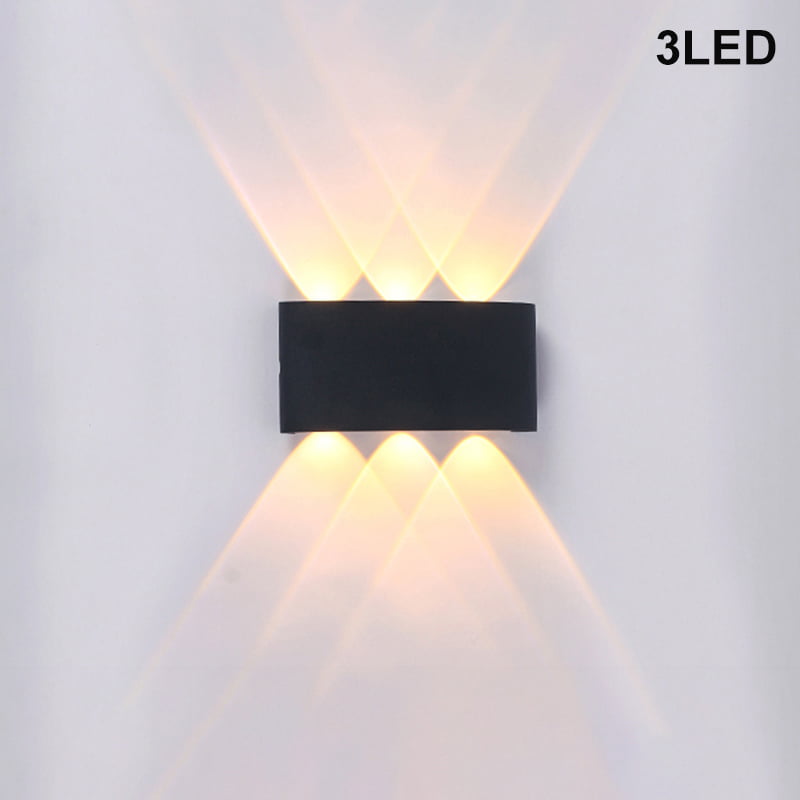 Modern LED Waterproof Exterior Wall Light Up and Down Sconce Lamp Home Lighting 