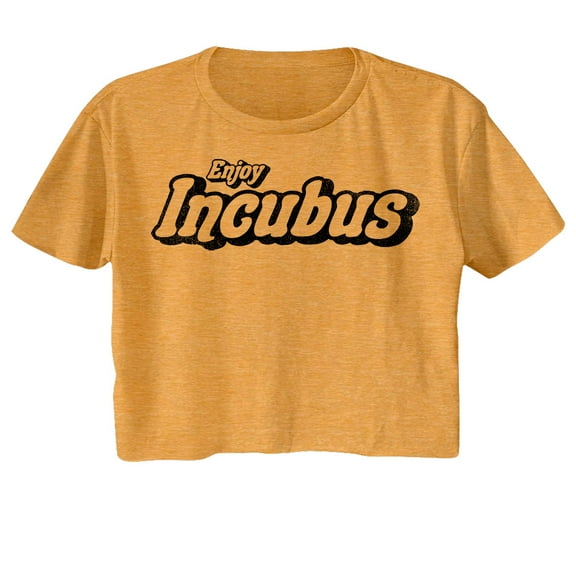 Incubus Enjoy Inubus Logo Antique Gold Women's Festival Cali Crop T-Shirt