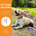 thumbnail image 2 of Petbobi Dog Stake , Heavy Duty Dog Anchor for Small to Large Dogs Up to 120lbs, Blue, 16'', 2 of 7