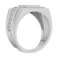 thumbnail image 2 of 1/3 Carat Men's Diamond Wedding Band Ring in 14K White Gold (Ring Size 5.5) (I1-I2 Clarity), 2 of 5