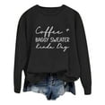 thumbnail image 1 of WEAIXIMIUNG Custom Sweatshirt Ladies Fashion Leisure Pure Color Loose Long Sleeved Printed Letters Round Collar, 1 of 4