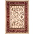 thumbnail image 2 of SAFAVIEH Lyndhurst Isadora Traditional Bordered Area Rug, Ivory/Red, 9' x 12', 2 of 7