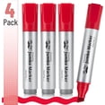 thumbnail image 2 of wqlpp-- Jumbo Permanent Markers, 4 Pack, Red, Chisel Tip, Large Permanent Markers, Color Permanent Markers Set, Jumbo Markers, Permanent Markers, Huge Poster Markers Jumbo, Thick Markers, 2 of 4