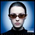 thumbnail image 3 of SA106 Womens Narrow Thin Cat Eye Plastic Gothic Retro Sunglasses / Tortoise Frame - Brown Lens, 3 of 8