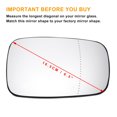 thumbnail image 3 of Reemplazo de vidrio del espejo retrovisor derecho de Unique Bargains, vidrio blanco no calefaccionado, adecuado para Renault Laguna, 3 of 6