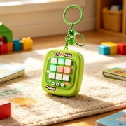 Mini Handheld Electronic Game Console, Portable Keychain Puzzle Game Device, Multi Mode Interactive Game Player, Adjustable Volume Leisure Gadget, Compact Travel Entertainment Toy
