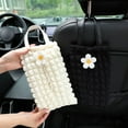 thumbnail image 1 of Soft Car Tissue Box, Bubble Lattice Car Seat Back Hanging Tissue Bag for Bathroom,Bedroom,Desk,Home,Office,Car, 1 of 8