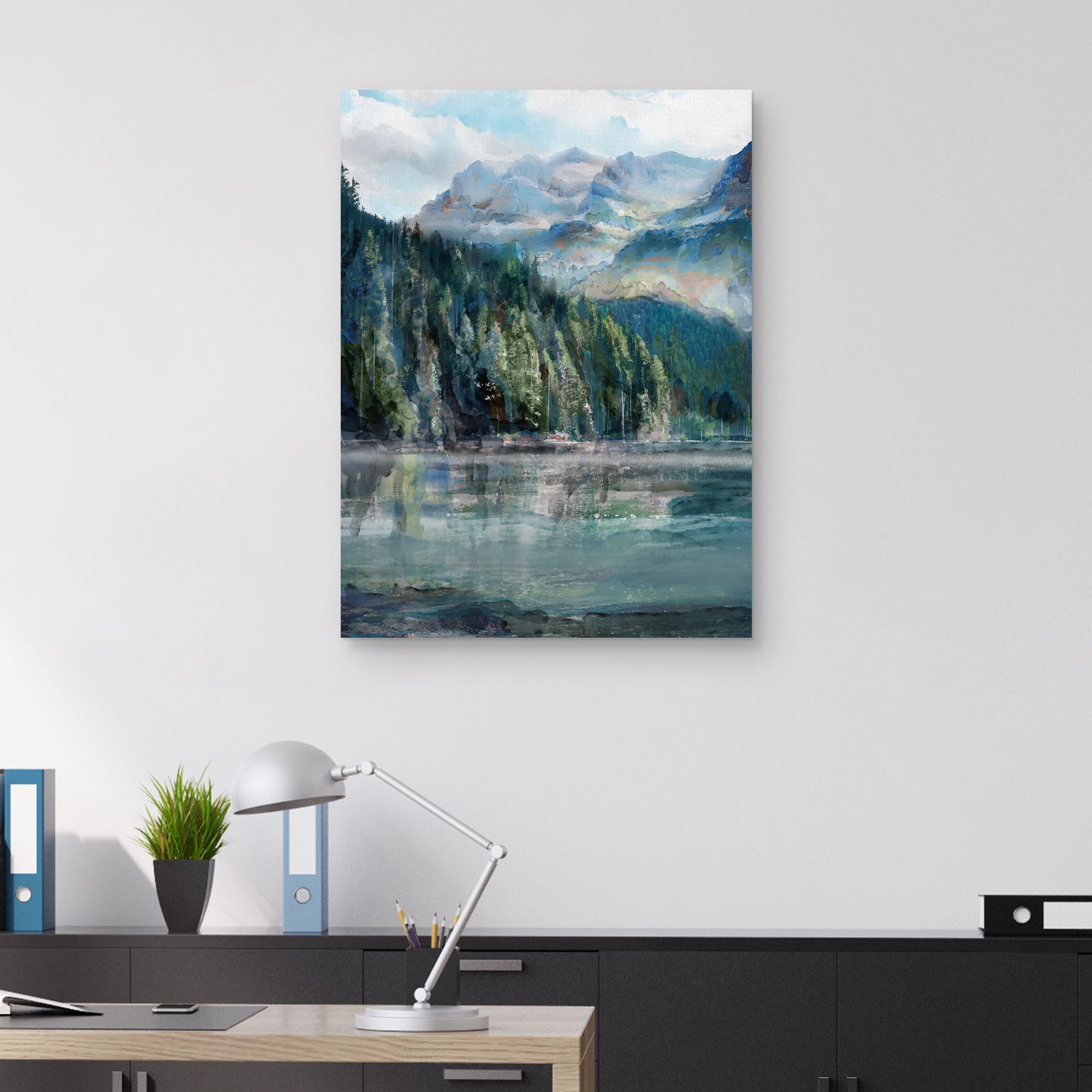 Mountain Lake II by Studio Arts Canvas Art Print