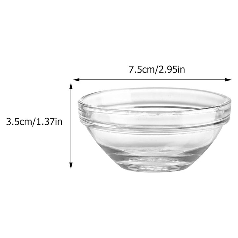 4pcs Household Dessert Rice Pudding Bowls Jelly Pudding Bowls Glass