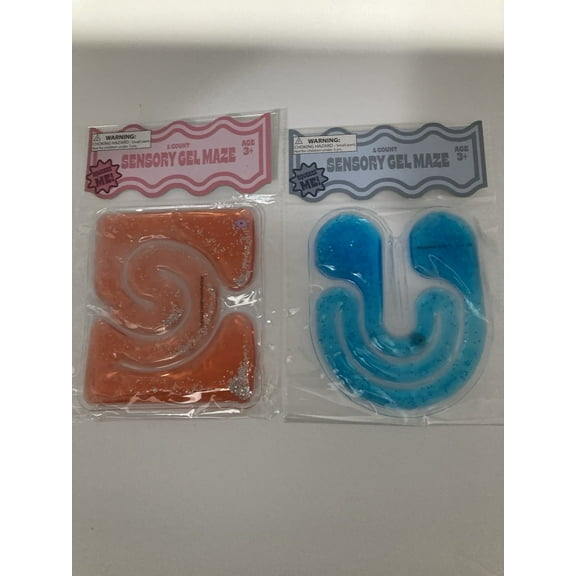 Target Bullseye Playground Sensory Gel Maze Fidget Toys Set of 2 Multicolor