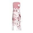 thumbnail image 5 of FcBaudy Robe Sans Manches Col Rond, Robes d'Été pour Femmes, Robes Femmes Robe Longue Imprimée Sans Manches et en Lin Col Rond Robe Femmes, 5 of 5