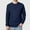44 Dark Blue, variant on guisaled Mens Henley Shirts Long Sleeve Waffle Knit Cotton Thermal Shirt Solid Color Classic Basic Slim Fit Crewneck Undershirts Valentines Day s