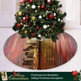 thumbnail image 6 of FMSHPON Building Sunset City Xmas Christmas Tree Skirt Stand Mat for Holiday Party Decoration Indoor Outdoor 36 inches, 6 of 6
