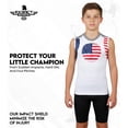 thumbnail image 4 of Exxact Sports Youth Baseball Chest Protector, Sternum Chest Guard, Baseball Chest Protector Youth Softball Chest Protector Girls Youth (Patriot, YM), 4 of 6