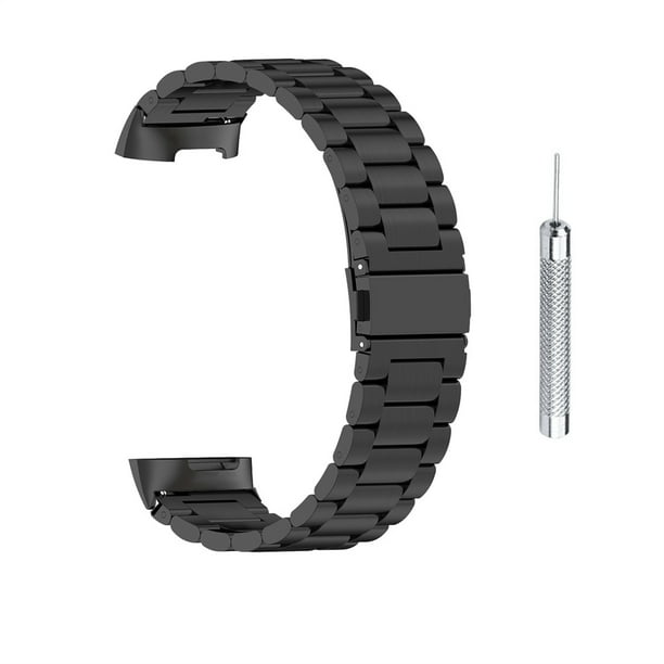 Stainless Steel Watchband Compatible for Fitbit Charge 5 Classic Quick