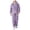 Light Purple, variant on Mens Winter Couples Warm Jumpsuit With Zipper Lounging Sleeping Clothes