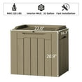 thumbnail image 7 of Devoko 32 Gallon Outdoor Resin Deck Box with Seat, Light Coffee, 7 of 7