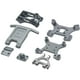 thumbnail image 2 of Kit de piezas de actualización de metal RC, soporte de amortiguador, ala trasera para Wltoys 144001 Titanio, 2 of 9
