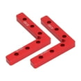 thumbnail image 3 of 2Pcs 90 Degree Positioning Squares Aluminum Alloy Right Angle Clamps Woodworking Tool 120mm Red, 3 of 14