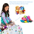 thumbnail image 2 of Posh Creations Bean Bag Stuffable Cover Only-Toy Organizer,Canvas,Kids,3 ft,Multicolor Hearts, White, 2 of 3
